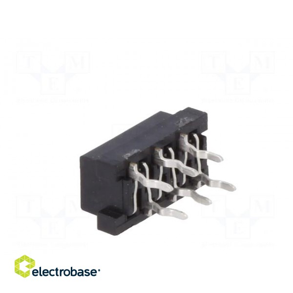 Micro-MaTch | socket | female | PIN: 6 | THT | on PCBs | Layout: 2x3 фото 4