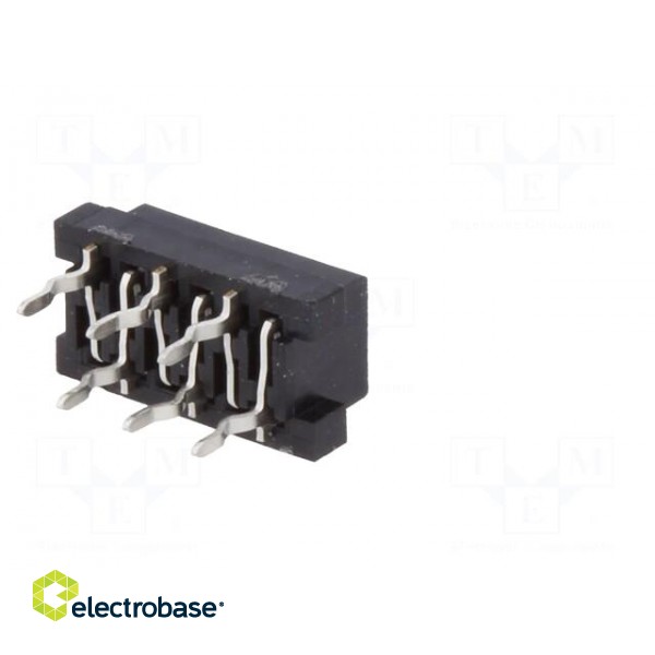 Micro-MaTch | socket | female | PIN: 6 | THT | on PCBs | Layout: 2x3 фото 6