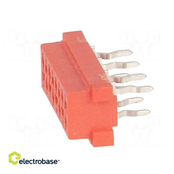Micro-MaTch | socket | female | PIN: 8 | THT | Layout: 2x4 image 3