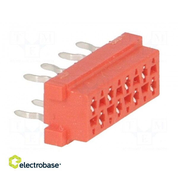 Micro-MaTch | socket | female | PIN: 8 | THT | Layout: 2x4 image 8
