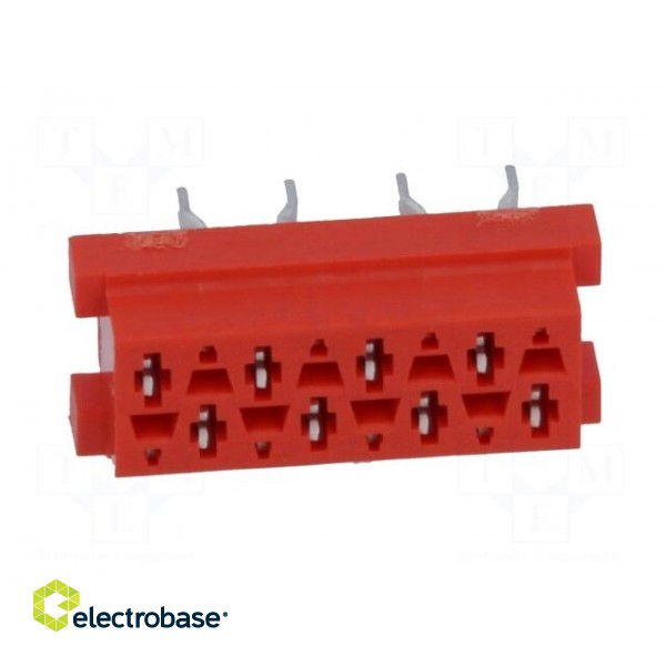 Micro-MaTch | socket | female | PIN: 8 | THT | on PCBs | Layout: 2x4 image 9