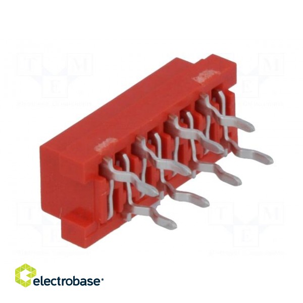Micro-MaTch | socket | female | PIN: 8 | THT | on PCBs | Layout: 2x4 image 4