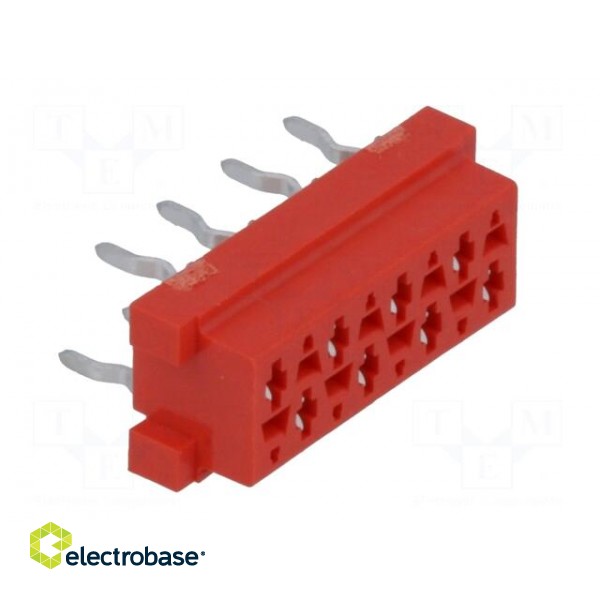 Micro-MaTch | socket | female | PIN: 8 | THT | on PCBs | Layout: 2x4 image 8