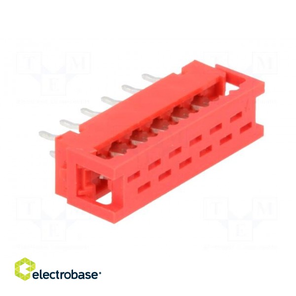 Wire-board | adapter | PIN: 12 | IDC,THT | on PCBs,for ribbon cable фото 8