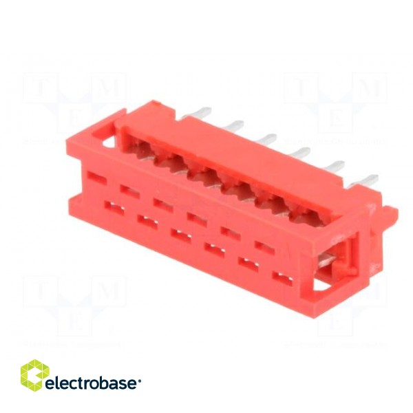 Wire-board | adapter | PIN: 12 | IDC,THT | on PCBs,for ribbon cable фото 2