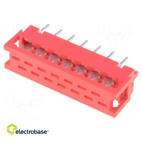 Wire-board | adapter | PIN: 14 | IDC,THT | on PCBs,for ribbon cable