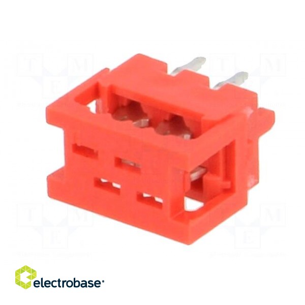 Wire-board | adapter | PIN: 4 | IDC,THT | on PCBs,for ribbon cable image 2