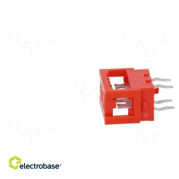 Wire-board | adapter | PIN: 4 | IDC,THT | on PCBs,for ribbon cable image 3