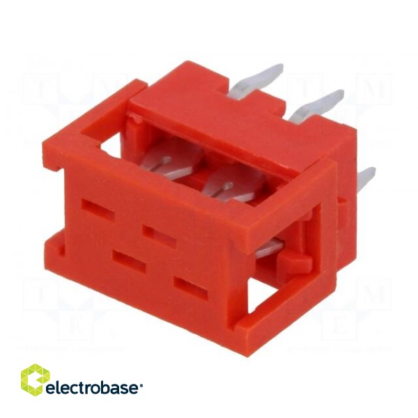 Wire-board | adapter | PIN: 4 | IDC,THT | on PCBs,for ribbon cable image 1