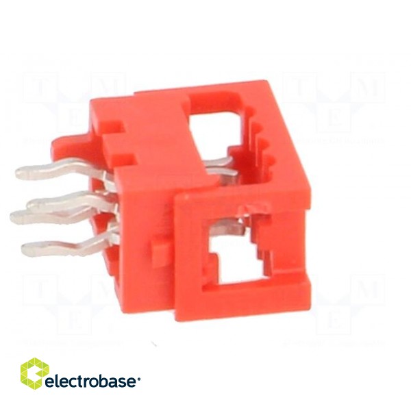 Wire-board | adapter | PIN: 4 | IDC,THT | on PCBs,for ribbon cable фото 7