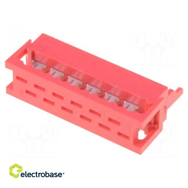 Wire-board | plug | male | PIN: 12 | IDC | for ribbon cable | 1.5A | 30mΩ image 1