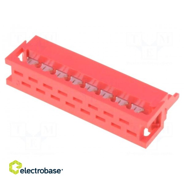 Wire-board | plug | male | PIN: 16 | IDC | for ribbon cable | 1.5A | 30mΩ фото 1
