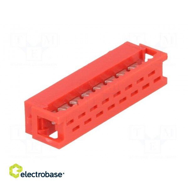 Wire-board | plug | male | PIN: 16 | IDC | for ribbon cable | 1.5A | 30mΩ фото 4