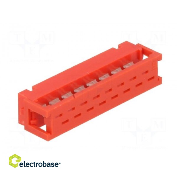 Wire-board | plug | male | PIN: 16 | IDC | for ribbon cable | 30V | 1A paveikslėlis 4