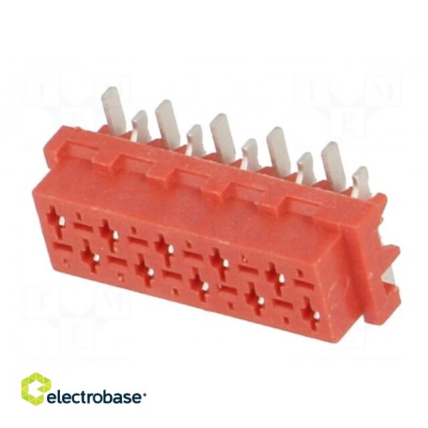 Wire-board | socket | female | PIN: 10 | SMT | on PCBs | 1.5A | 30mΩ фото 2