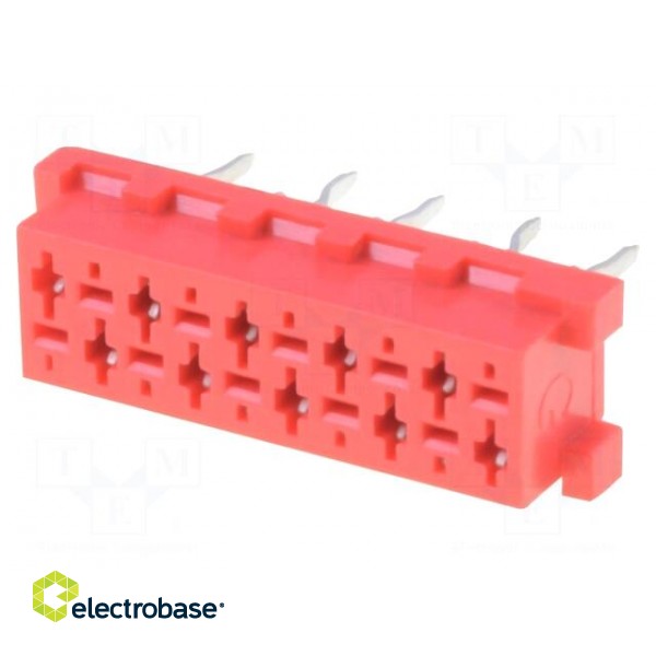 Wire-board | socket | female | PIN: 10 | THT | on PCBs | 1.5A | 30mΩ paveikslėlis 1