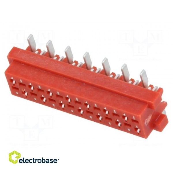 Wire-board | socket | female | PIN: 14 | SMT | on PCBs | 30V | 1A | -40÷105°C paveikslėlis 1