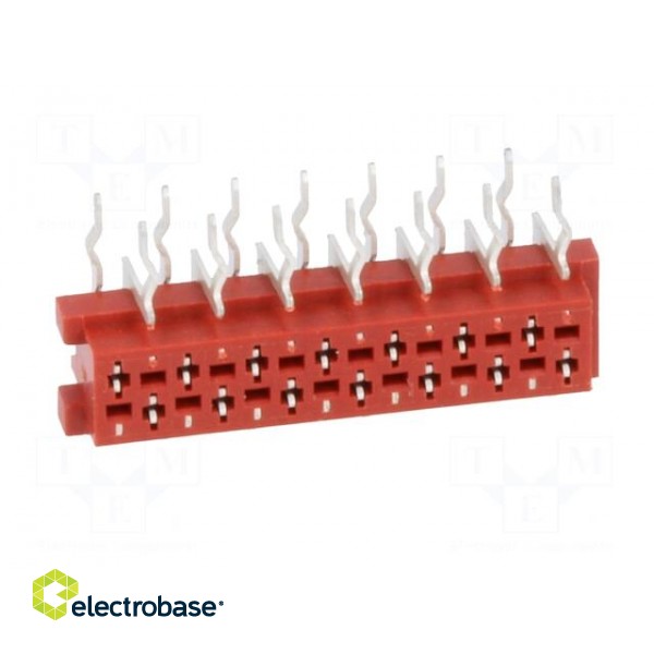Wire-board | socket | female | PIN: 14 | THT | on PCBs | 30V | 1A | -40÷105°C фото 9