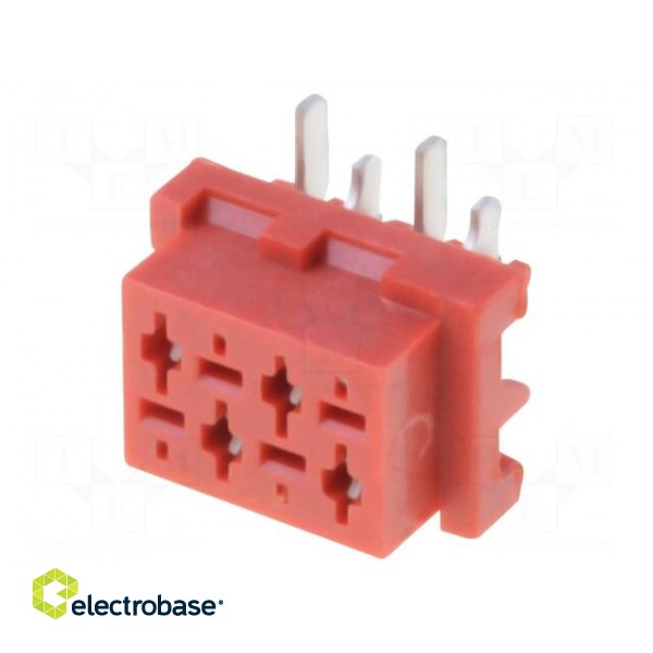 Wire-board | socket | female | PIN: 4 | SMT | on PCBs | 1.5A | 30mΩ фото 1