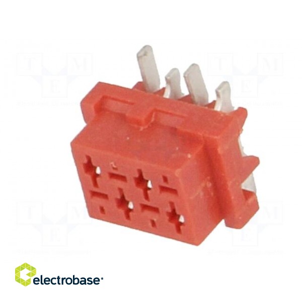 Wire-board | socket | female | PIN: 4 | SMT | on PCBs | 1.5A | 30mΩ фото 2