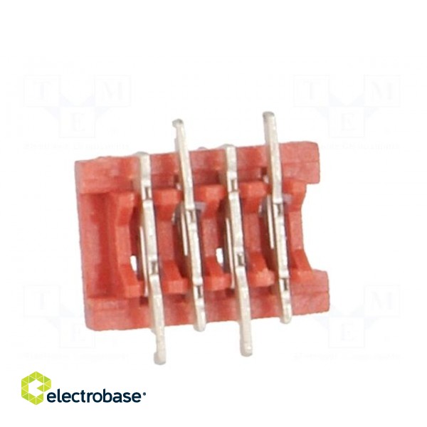 Wire-board | socket | female | PIN: 4 | SMT | on PCBs | 1.5A | 30mΩ фото 5