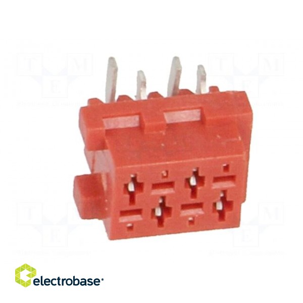 Wire-board | socket | female | PIN: 4 | SMT | on PCBs | 1.5A | 30mΩ фото 9