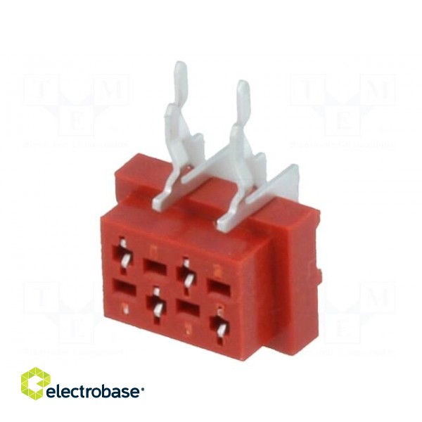 Wire-board | socket | female | PIN: 4 | THT | on PCBs | 30V | 1A | -40÷105°C фото 1