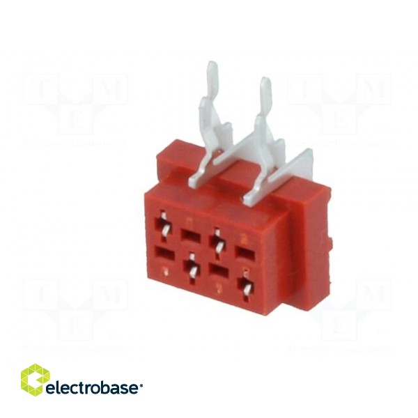 Wire-board | socket | female | PIN: 4 | THT | on PCBs | 30V | 1A | -40÷105°C фото 2