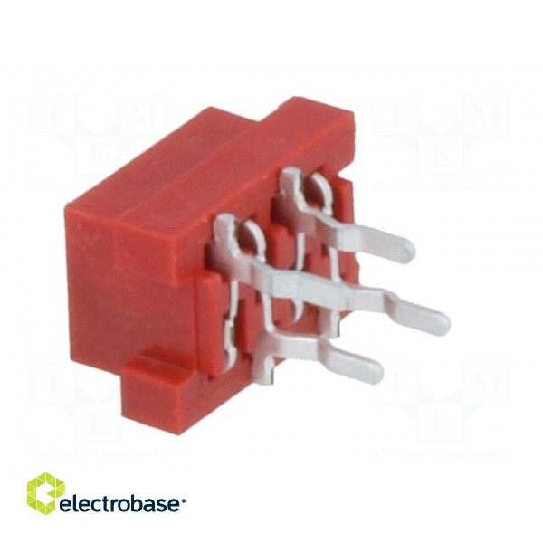 Wire-board | socket | female | PIN: 4 | THT | on PCBs | 30V | 1A | -40÷105°C фото 4