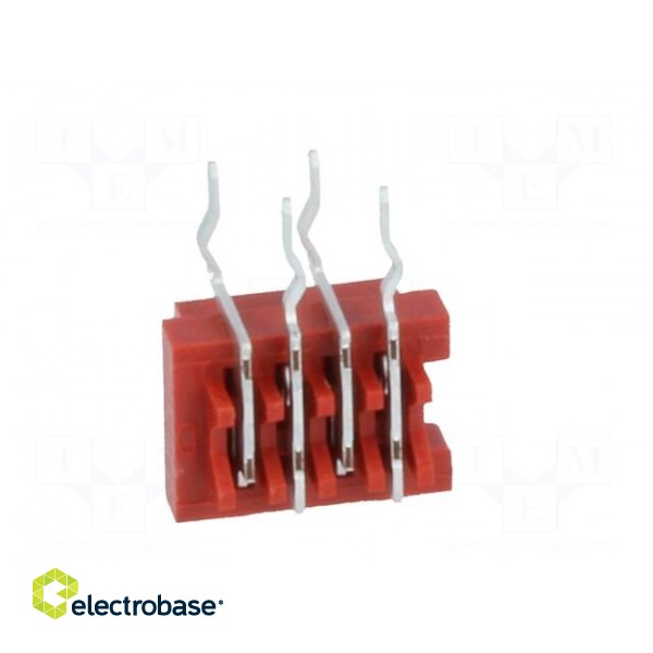 Wire-board | socket | female | PIN: 4 | THT | on PCBs | 30V | 1A | -40÷105°C фото 5