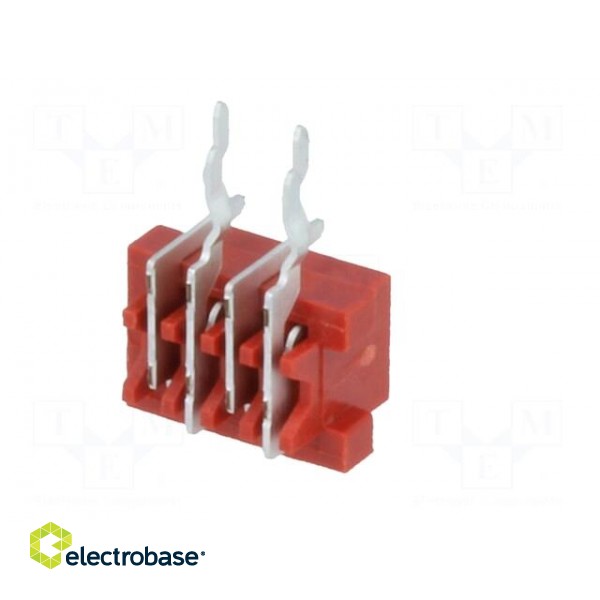 Wire-board | socket | female | PIN: 4 | THT | on PCBs | 30V | 1A | -40÷105°C фото 6