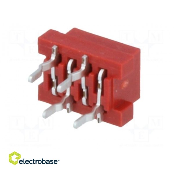Wire-board | socket | female | PIN: 4 | THT | on PCBs | 30V | 1A | -40÷105°C фото 6