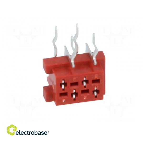 Wire-board | socket | female | PIN: 4 | THT | on PCBs | 30V | 1A | -40÷105°C фото 9