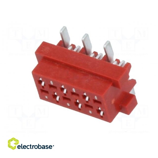 Wire-board | socket | female | PIN: 6 | SMT | on PCBs | 30V | 1A | -40÷105°C фото 2