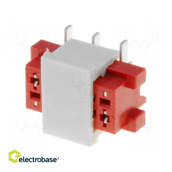 Wire-board | socket | female | PIN: 6 | SMT | on PCBs | 30V | 1A | -40÷105°C paveikslėlis 1