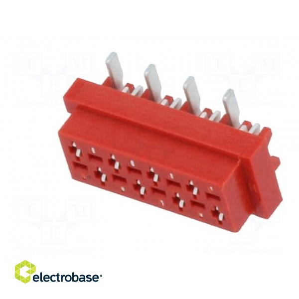 Wire-board | socket | female | PIN: 8 | SMT | on PCBs | 30V | 1A | -40÷105°C фото 2