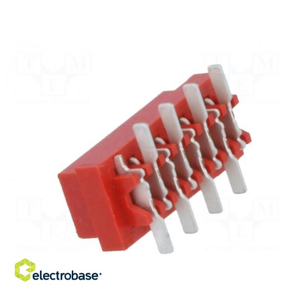 Wire-board | socket | female | PIN: 8 | SMT | on PCBs | 30V | 1A | -40÷105°C image 4