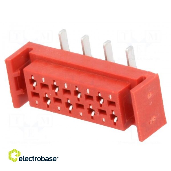 Wire-board | socket | female | PIN: 8 | SMT | on PCBs | 30V | 1A | -40÷105°C фото 1