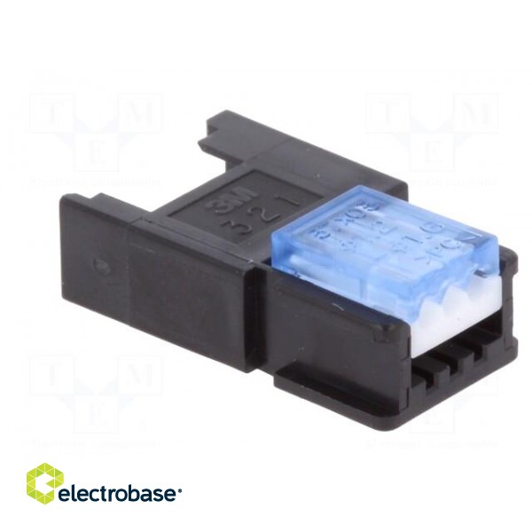 Wire-wire/PCB | plug | female | PIN: 3 | 2mm | IDC | for cable | Mini-Clamp image 4