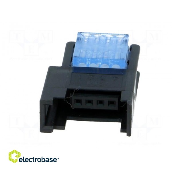 Wire-wire/PCB | plug | female | PIN: 4 | 2mm | IDC | for cable | Mini-Clamp image 9