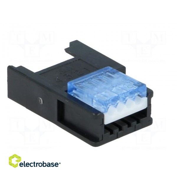 Wire-wire/PCB | plug | female | PIN: 4 | 2mm | IDC | for cable | Mini-Clamp image 4