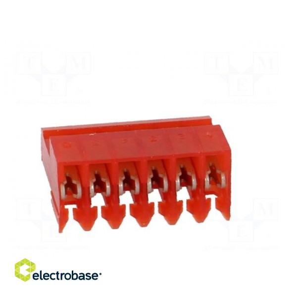 Plug | wire-board | female | PIN: 6 | 2.54mm | IDC | for cable | MTA-100 image 5