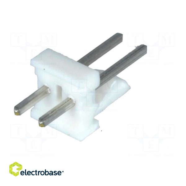 Socket | wire-board | male | PIN: 2 | 2.54mm | THT | MTA-100 | tinned image 6