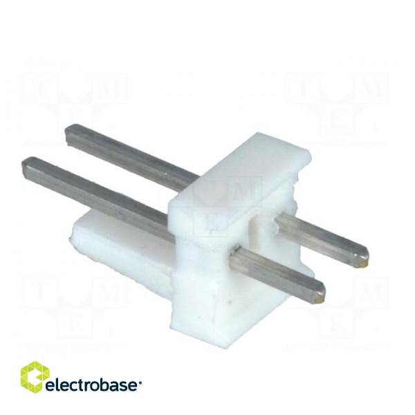 Socket | wire-board | male | PIN: 2 | polarized | 2.54mm | THT | MTA-100 image 4