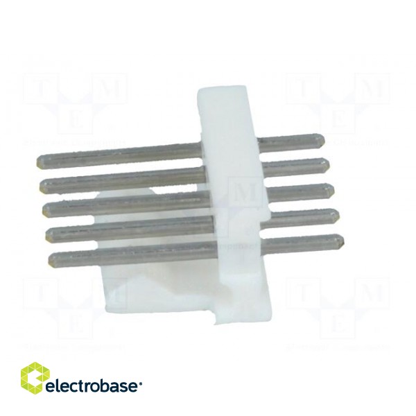 Socket | wire-board | male | PIN: 5 | 2.54mm | THT | MTA-100 | tinned image 3
