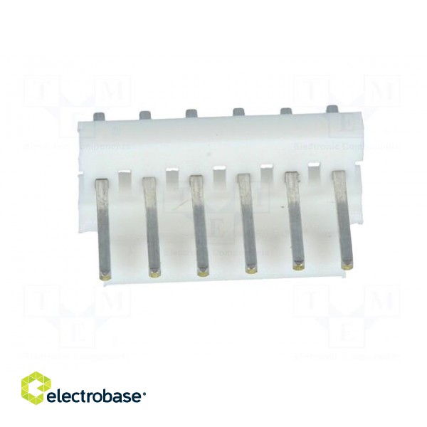 Socket | wire-board | male | PIN: 6 | 2.54mm | THT | MTA-100 | tinned image 9