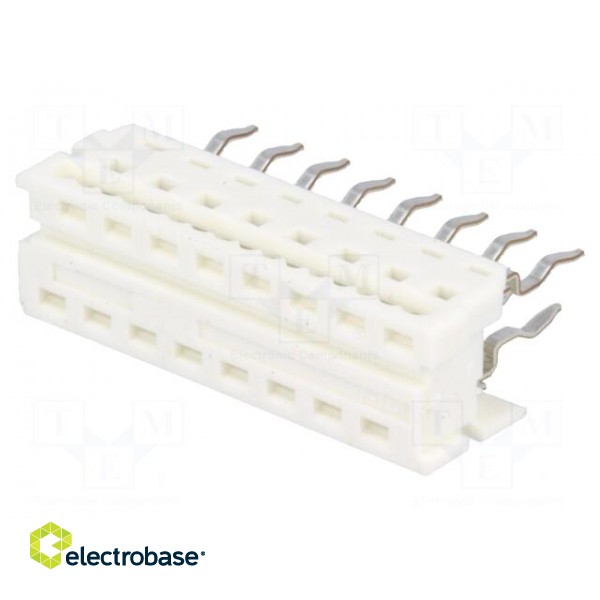 Adapter | wire-board | PIN: 16 | 1.27mm | IDC,THT | for ribbon cable image 1