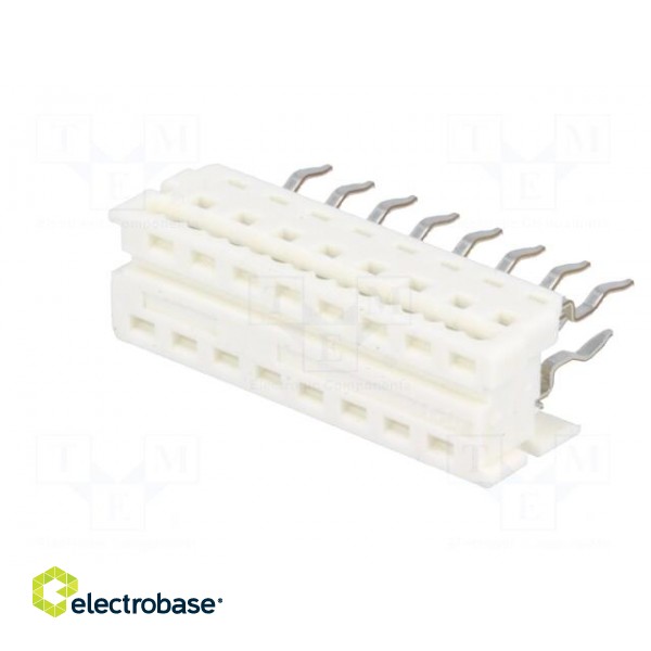 Adapter | wire-board | PIN: 16 | 1.27mm | IDC,THT | for ribbon cable paveikslėlis 2
