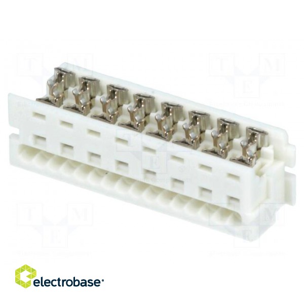 Plug | wire-board | female | PIN: 16 | 1.27mm | IDC | for ribbon cable image 1