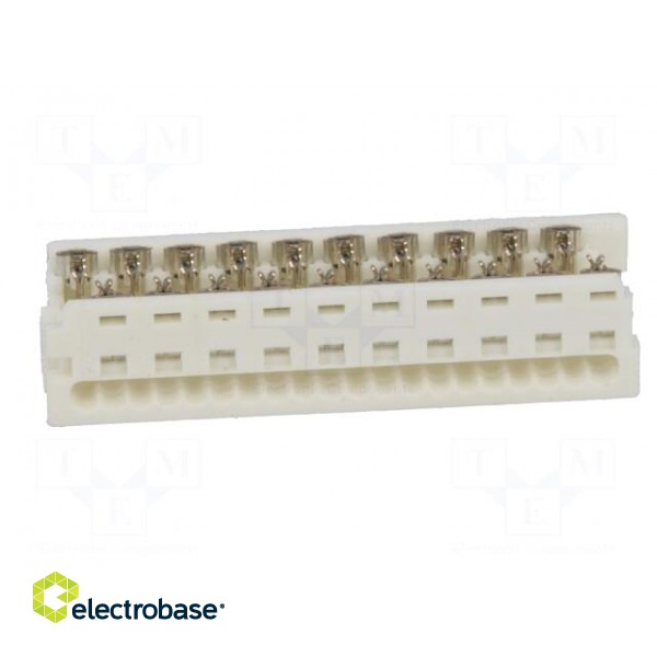 Plug | wire-board | female | PIN: 20 | 1.27mm | IDC | for ribbon cable paveikslėlis 5